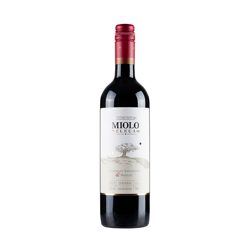 MIOLO Cabernet Sauvignon/Merlot Seleção, brasilianischer Rotwein, 750ml 12,5% vol.