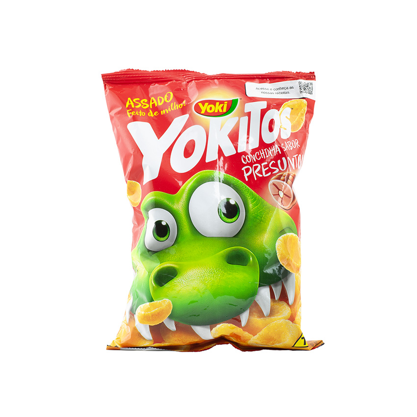 YOKI Yokitos Salgadinho de Milho Sabor Presunto, 54g