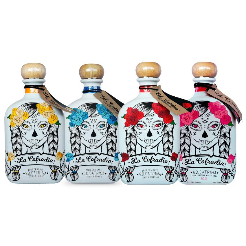 LA COFRADIA Tequila Catrina Edition Rosé - Tequila Rosé Reposado, 700ml, 38% vol