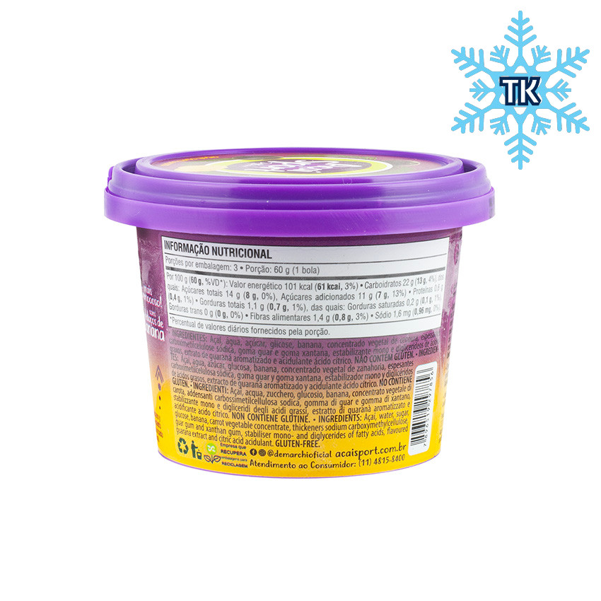 DEMARCHI Açaí Sport + Banane - TK-Produkt - Açaí + Banana Congelado, 180g