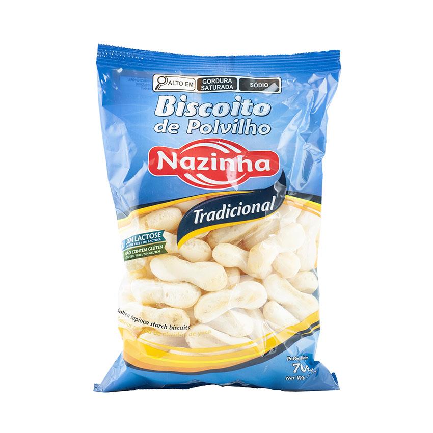 NAZINHA Maniok Chips - Biscoito de Polvilho Tradicional, 70g