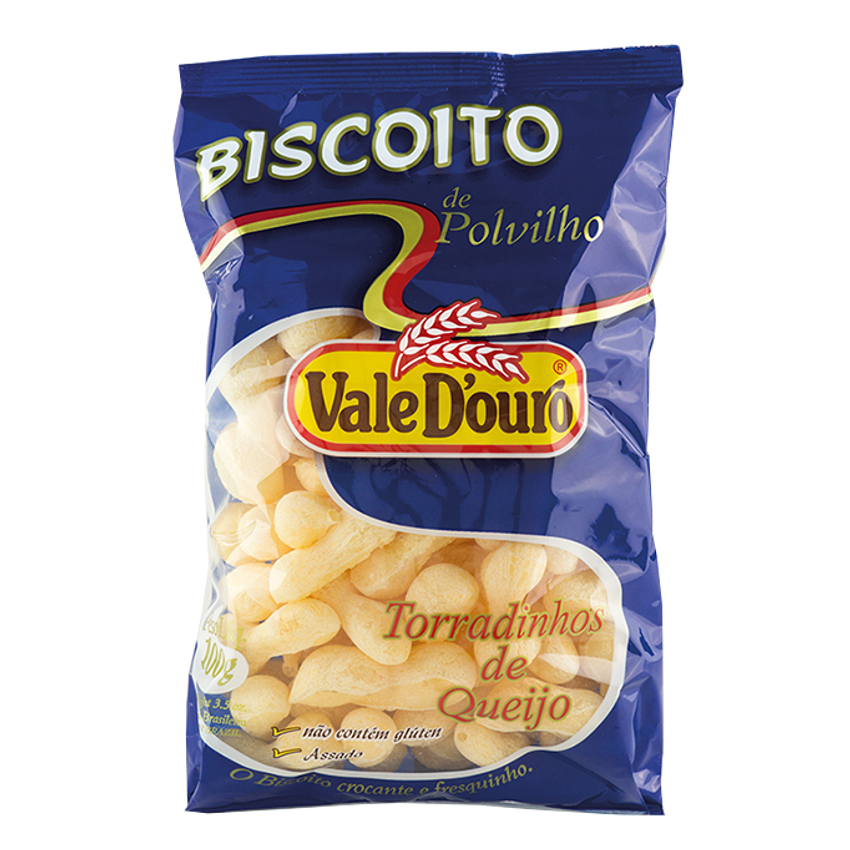 VALE D OURO Maniok Chips mit Käsegeschmack Biscoito de Polvilho Queijo 100g