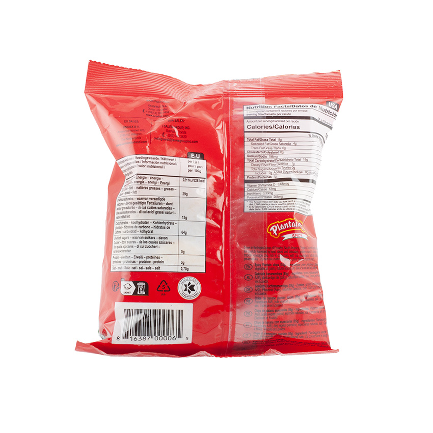 TROPICAL GOURMET Spicy Plantain Chips - Chips de Platanos Picantes (Spicy), 85g