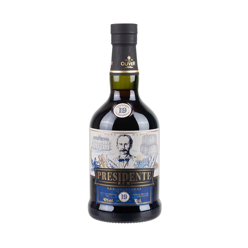 PRESIDENTE Brauner Rum - 19 Años Ron Artesanal, 700ml, 40% vol