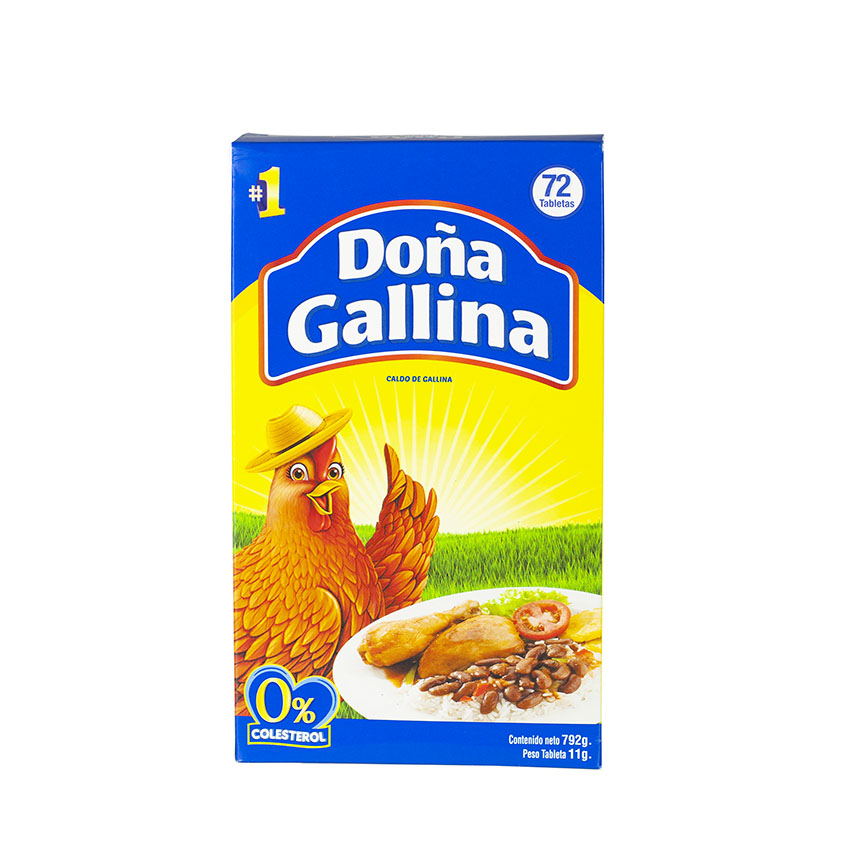 DOÑA GALLINA Chicken Broth Cubes - Caldo de Gallina 792g