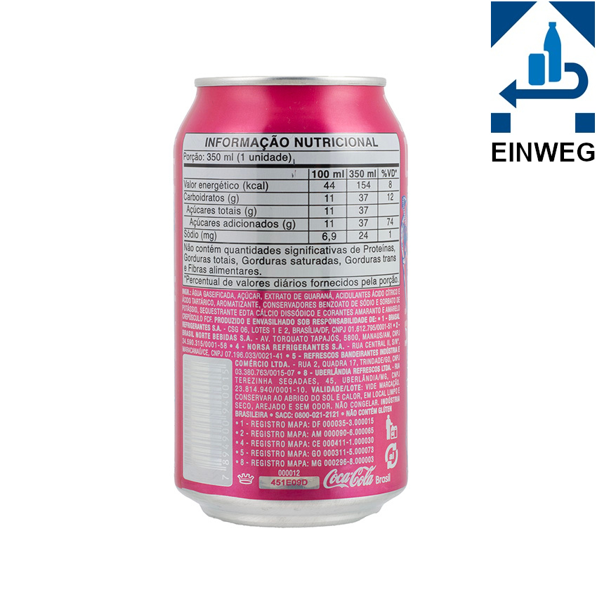 JESUS Koffeinhaltiges Erfrischungsgetränk --DPG-- Guaraná, 350ml