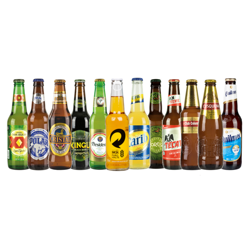 PONTO BRASIL LATINO Bierwelt Lateinamerikas - Bier-Set mit 12 Sorten - Set de 12 Cervezas