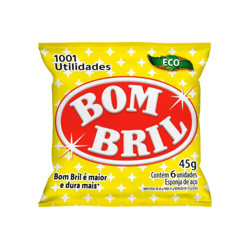 BOM BRIL Stahlwolleschwamm - Esponja de Aço, 45g