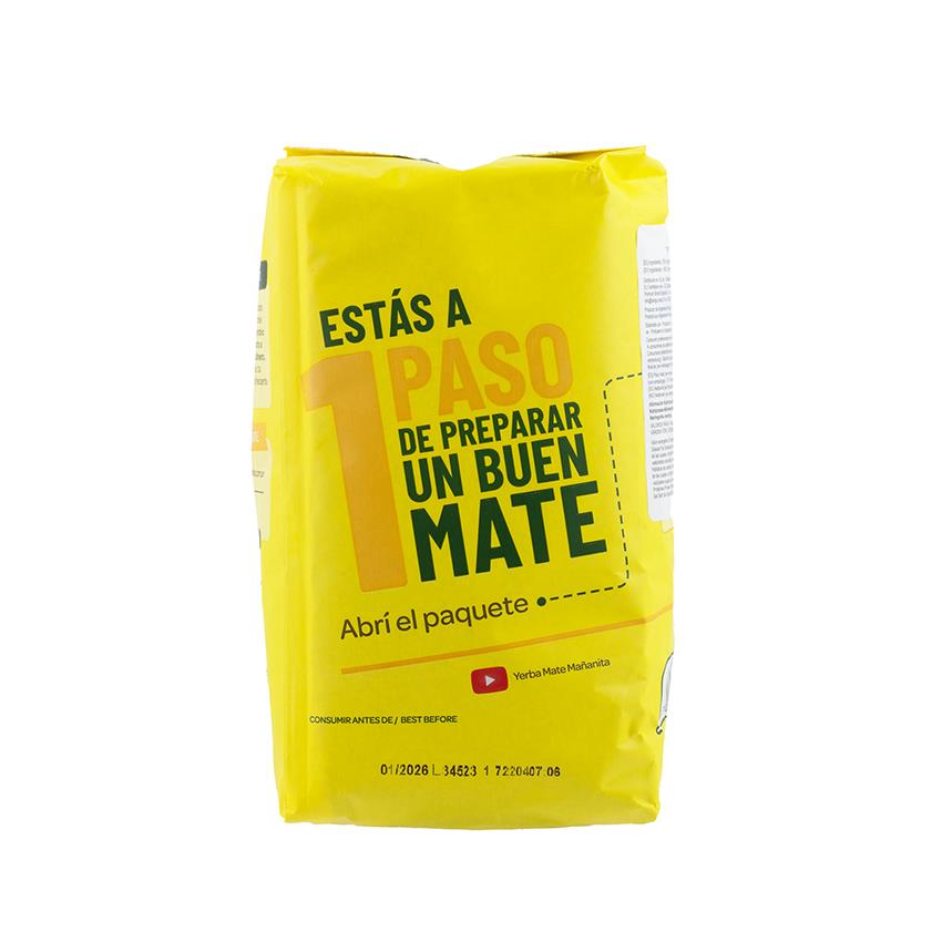 MAÑANITA Mate-Tee - Yerba Mate con Palo, 500g­