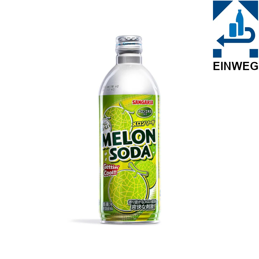SANGARIA Ramu Melon Soda - Erfrischungsgetränk, 500ml --DPG--