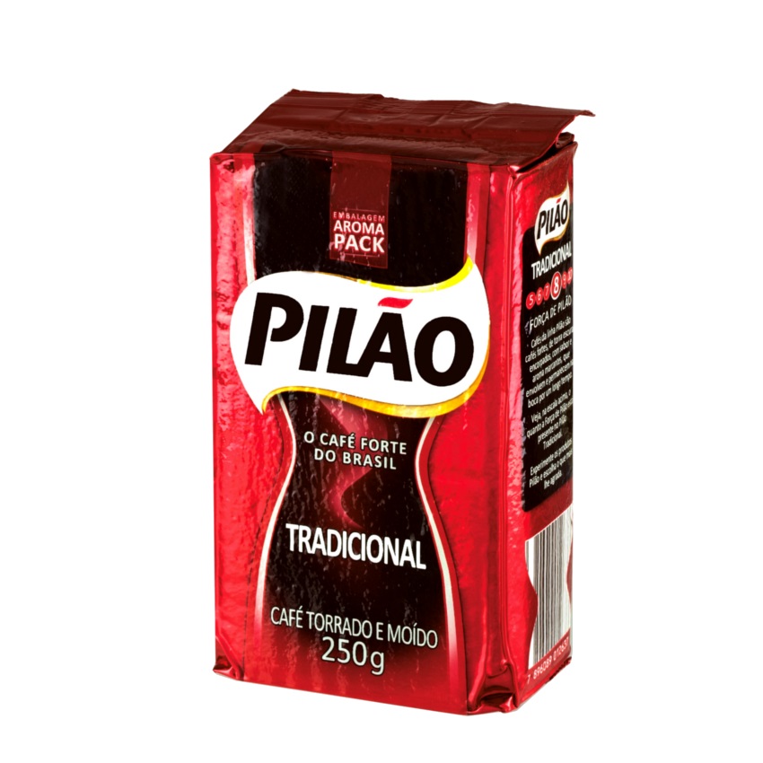 PILÃO Tradicional Gerösteter, Gemahlener Kaffee - Café Torrado e Moído, 250g