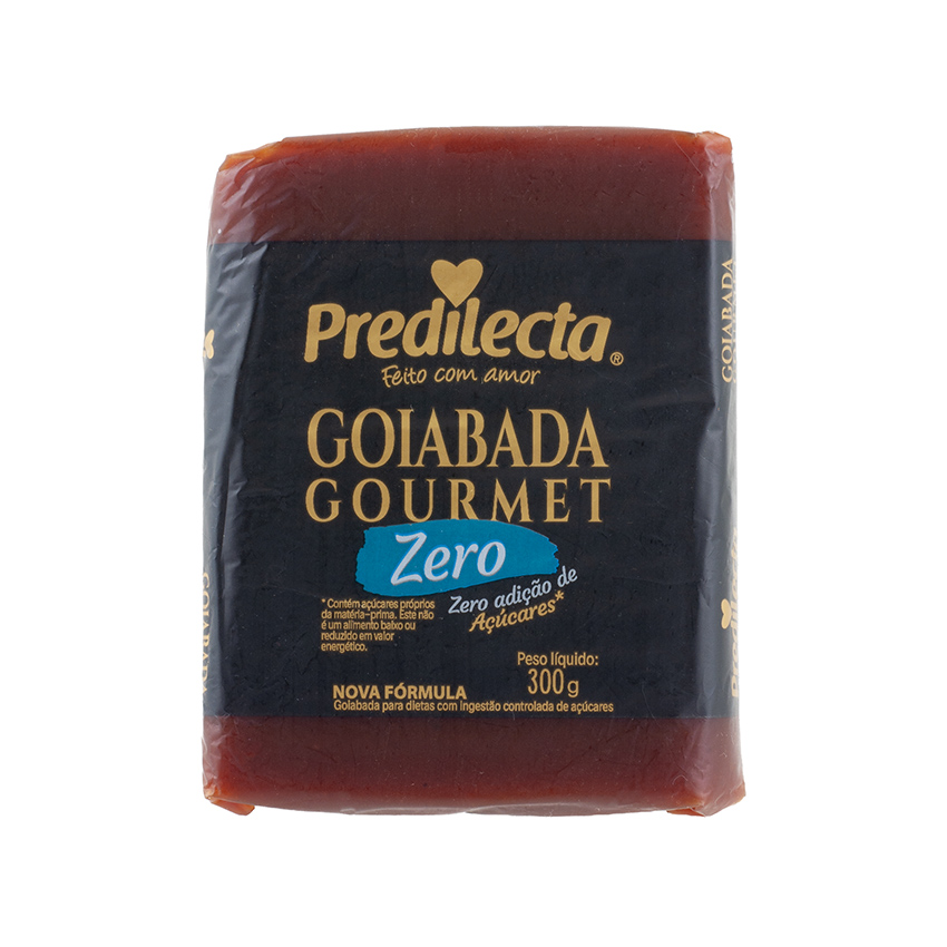 PREDILECTA Goiabada Gourmet Zero with no added sugar -  Goiabada, Zero Adição de Açúcares, Block 300g
