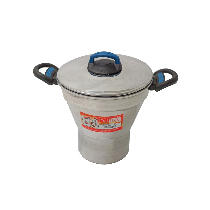 DEL REY (Nr. 20) Aluminium-Couscous-Topf Cuzcuzeiro de Alumínio Polido 4 l