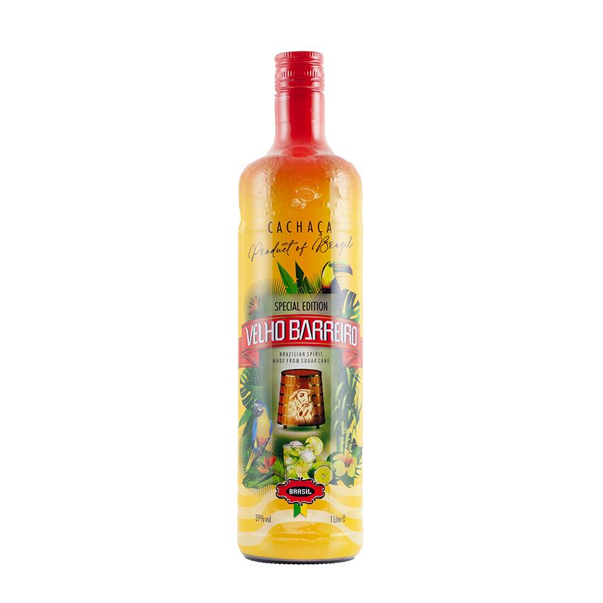 VELHO BARREIRO Silver - Zuckerrohrschnaps - Cachaça SILVER 1L 39% vol.