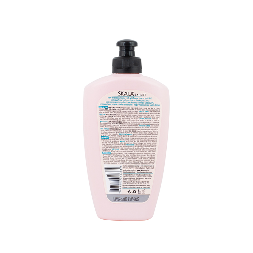 SKALA Expert Crespo Divino - 3-in-1 Leave-In Conditioner - Creme para Pentear 3 em 1, 250g