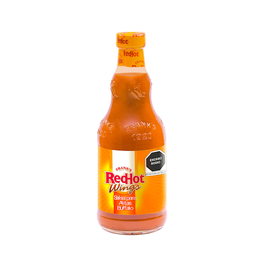 FRANK´S Red Hot Wings - Scharfe Buffalo-Sauce für Hähnchenflügel, 354ml