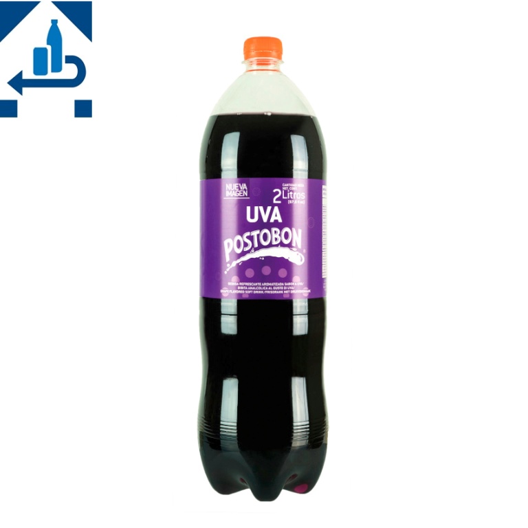 POSTOBON Uva - Traube-Erfrischungsgetränk -DPG- Gaseosa Uva, PET 2 L