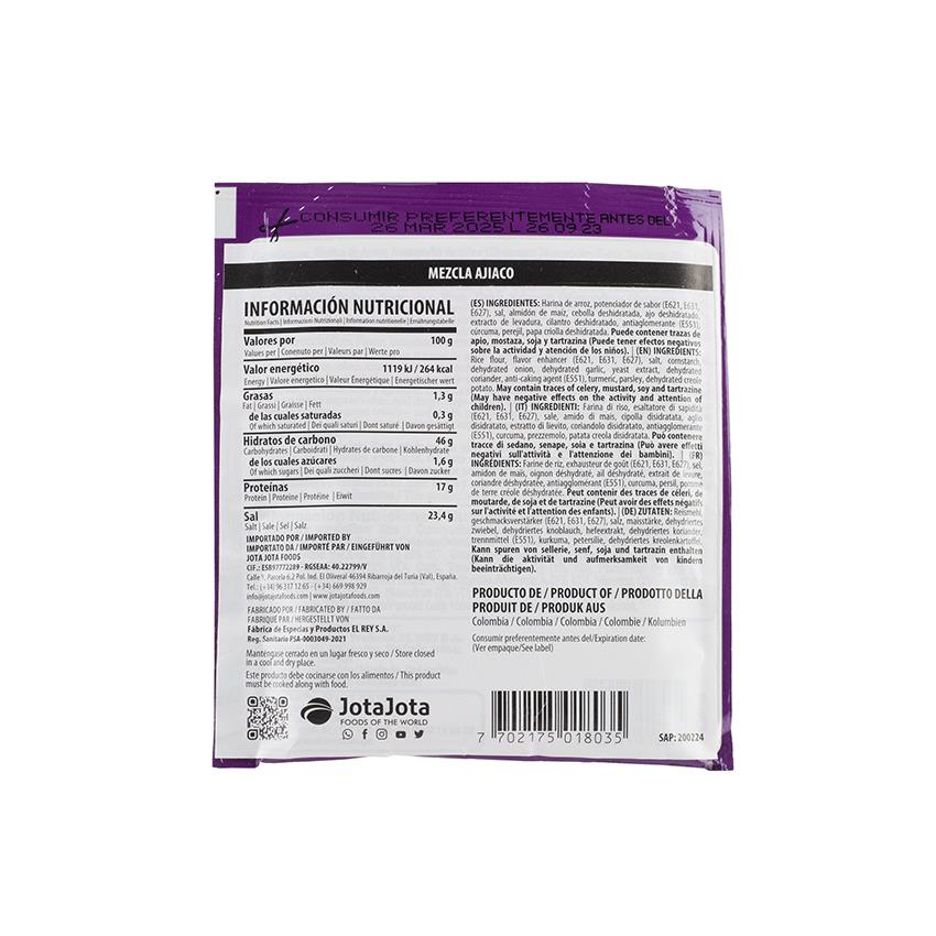 EL REY Seasonig Mix for Ajiaco - Mezcla Lista para Preparar Ajiaco, 20g