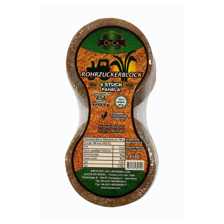 ORCA Rapadura em Blocos - Panela Fraccionada, 454g 