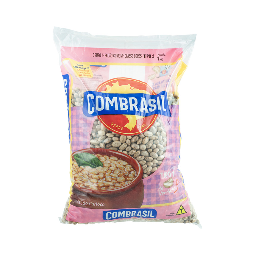 COMBRASIL Braune Bohnen Feijão Carioca 1kg 