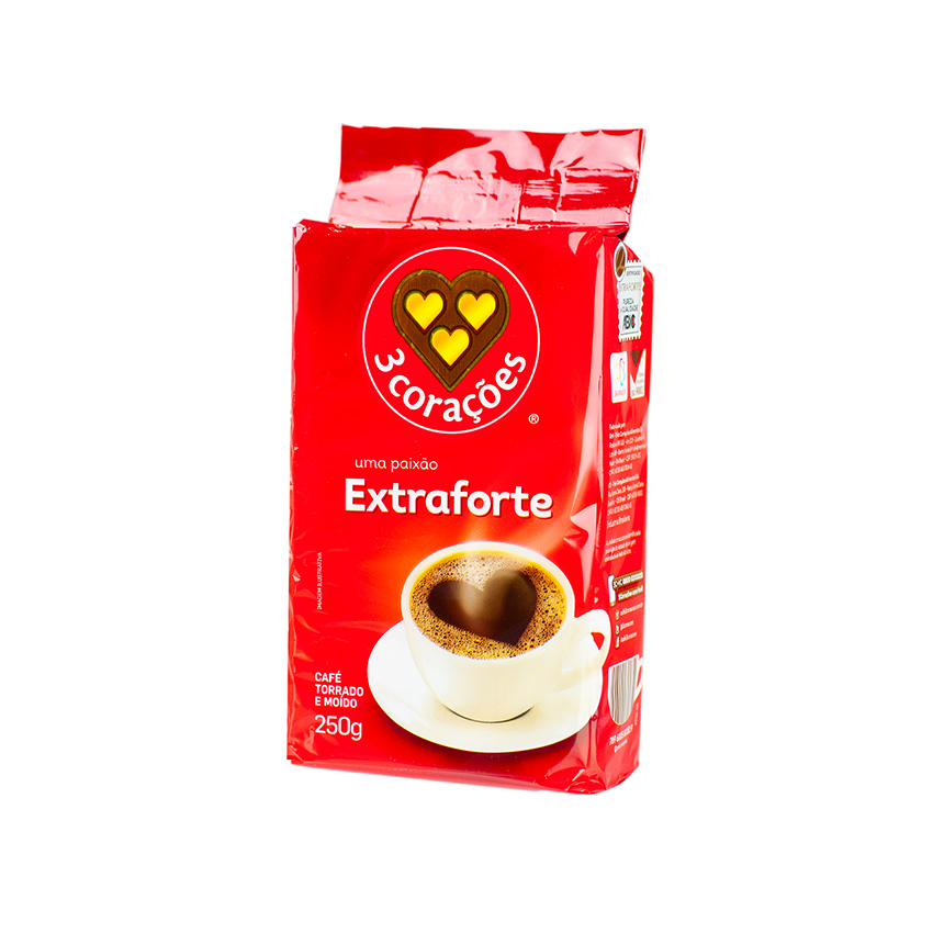 3 CORAÇÕES Gemahlener Kaffee (extra stark) Café extra-forte 250g