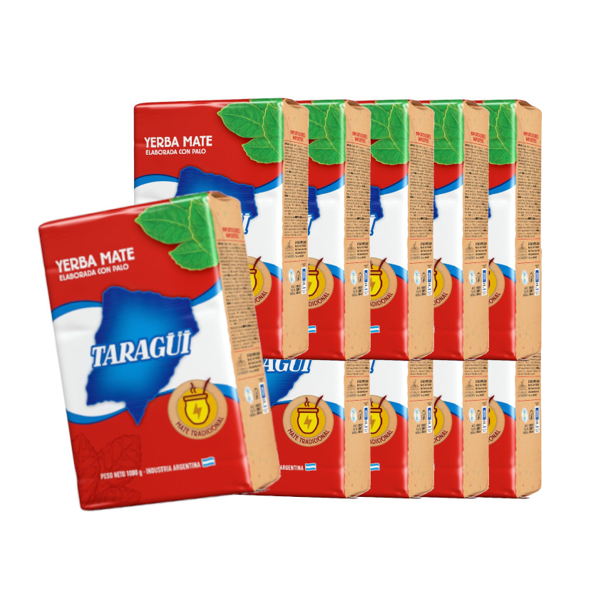 Taragui Mate-Tee 10er Sparpack- Yerba Mate 10x1kg 