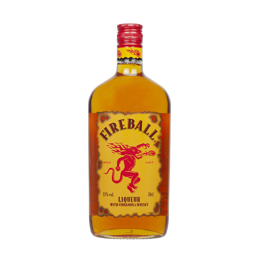 FIREBALL Whisky Likör mit Zimt - Liqueur Blended with Cinnamon and Whisky, 700ml, 33% vol.