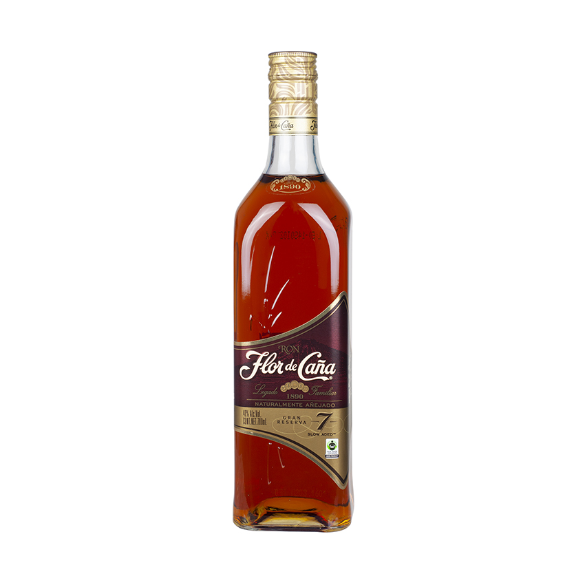 FLOR DE CAÑA Gran Reserva - Brauner Rum, 7 Jahre, 700ml, 40% vol.
