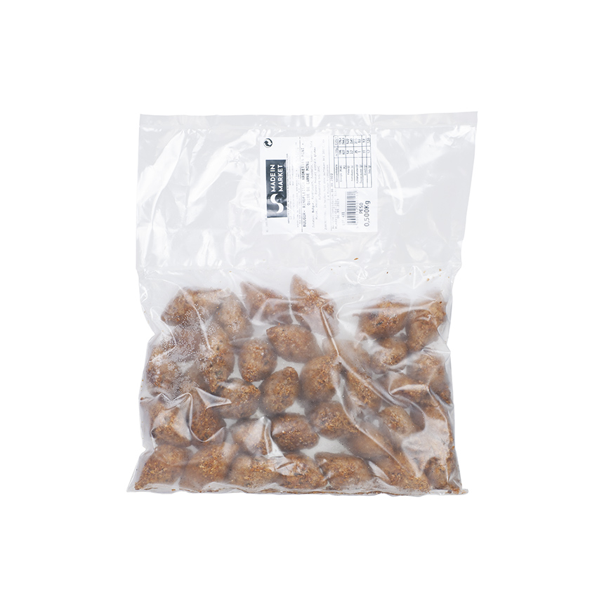 MADE IN MARKET - Mini Roggenschrot Krokette  - Mini Quibe de Forno (TK-Produkt), 500g
