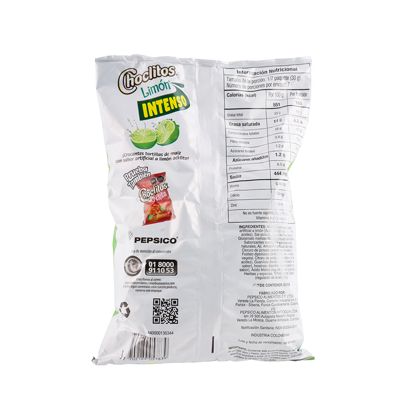 FRITO LAY Choclitos Limón - Knusprige Tortilla-Chips,  210g